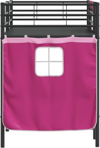 vidaXL Czarny i różowy 100 x 190 cm 9