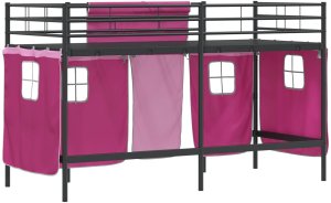 vidaXL Czarny i różowy 90 x 190 cm 10