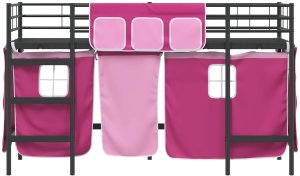 vidaXL Czarny i różowy 75 x 190 cm 6