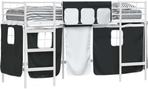 vidaXL Biały i czarny 75 x 190 cm 2