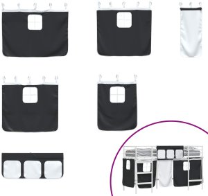 vidaXL Biały i czarny 75 x 190 cm 7