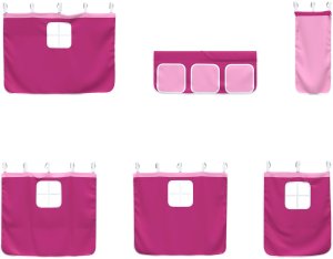 vidaXL Czarny i różowy 107 x 201 cm 8