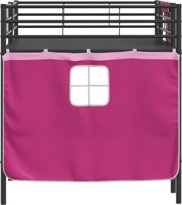 vidaXL Czarny i różowy 107 x 201 cm 9