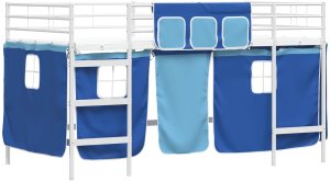 vidaXL Biały i niebieski 80 x 201 cm 4