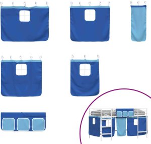 vidaXL Biały i niebieski 80 x 201 cm 7