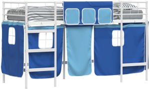 vidaXL Biały i niebieski 100 x 190 cm 2