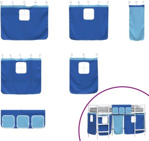 vidaXL Biały i niebieski 100 x 190 cm 7