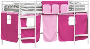 vidaXL Materac Biały i różowy 90 x 201 cm 2