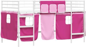 vidaXL Materac Biały i różowy 90 x 201 cm 4