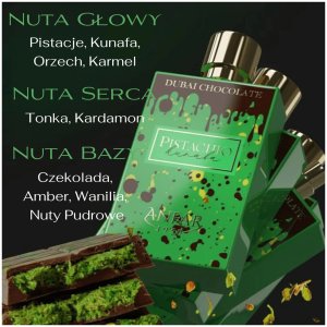Abtey Chocolatier Anfar Pistachio Kunafa Dubai Chocolate Woda toaletowa unisex 80ml 6