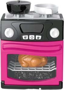 Kuchenka Zabawkowa Z Piekarnikiem Jedzenie Światła Dźwięki Różowa 2