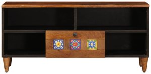 vidaXL Szafka pod telewizor z półką orzech włoski 100 x 33,5 x 46 cm 3