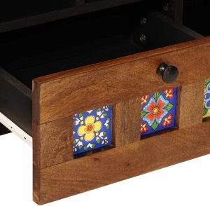 vidaXL Szafka pod telewizor z półką orzech włoski 100 x 33,5 x 46 cm 7