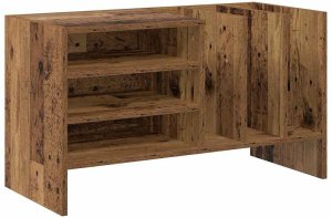 vidaXL Szafka na płyty winylowe z półką w stylu vintage, 78,5 x 35 x 45 cm 2