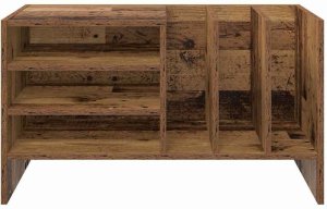 vidaXL Szafka na płyty winylowe z półką w stylu vintage, 78,5 x 35 x 45 cm 5