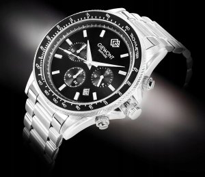 Zegarek Giewont Zegarek Męski Chronograph Sapphire Srebrno Czarny GW3520-B2 2
