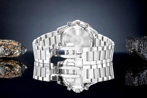 Zegarek Giewont Zegarek Męski Chronograph Sapphire Srebrno Czarny GW3520-B2 5