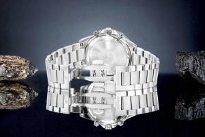 Zegarek Giewont Zegarek Męski Chronograph Sapphire Srebrno Niebieski GW3520-B3 6