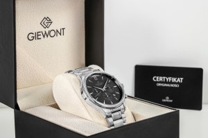 Zegarek Giewont Zegarek Męski Chronograph Sapphire Srebrny GW6310-B2 7