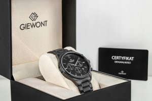 Zegarek Giewont Zegarek Męski Chronograph Sapphire Czarny GW6310-B1 7