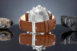 Zegarek Giewont Zegarek Męski Chronograph Sapphire Brązowo Zielony GW3520-A6 7