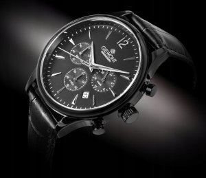 Zegarek Giewont Zegarek Męski Chronograph Sapphire Czarny GW6310-A1 2