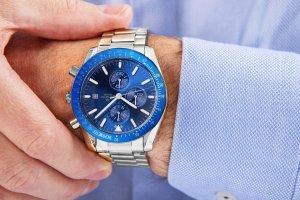 Zegarek Giewont Zegarek Męski Chronograph Sapphire Srebrno Niebieski GW8720-B3 3