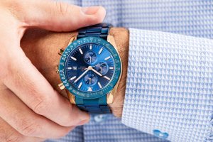 Zegarek Giewont Zegarek Męski Chronograph Sapphire Niebiesko Miedziany GW8720-B5 4