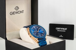 Zegarek Giewont Zegarek Męski Chronograph Sapphire Niebiesko Miedziany GW8720-B5 7