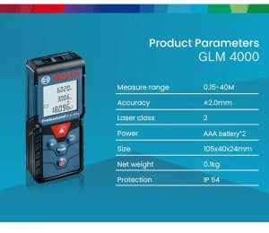 Dalmierz laserowy Bosch Dalmierz laserowy GLM 40 00 601072981 6