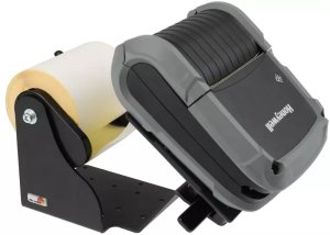 Printer mount with label roll 2