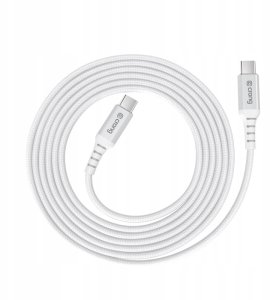 Kabel USB Crong Armor Link - Kabel 100W PD 5A USB-C do USB-C 200cm (biały) 2