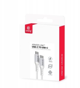 Kabel USB Crong Armor Link - Kabel 100W PD 5A USB-C do USB-C 200cm (biały) 4