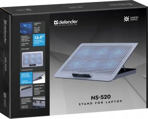 Podstawka chłodząca Defender Podstawka chłodząca NS-520 laptop notebook 15,6" 2xUSB 6 wentylatorów podświetlenie metalowa 6