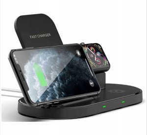 Setty ładowarka Indukcyjna 3w1 LK-01 czarna 2