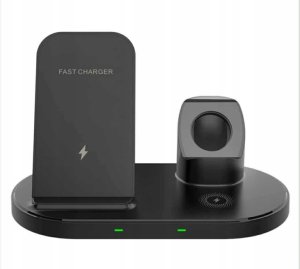 Setty ładowarka Indukcyjna 3w1 LK-01 czarna 3