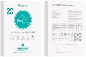 Devia Zestaw folii smartfon UV 0,19mm do maszyny tnącej 20szt 6H na smartfony na ekran 2