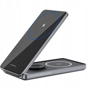 Ładowarka bezprzewodowa Proove Metal Edge 3w1 szara 15W 2