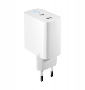 Forever ładowarka sieciowa GaN PD QC TC-06-65CC 2x USB-C 65W biała 2