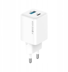 Forever ładowarka sieciowa GaN PD QC TC-08-45AC 1x USB-C 1x USB 45W biała 3
