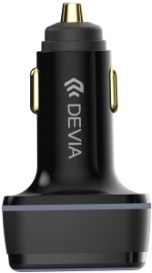 Devia ładowarka samochodowa Extreme 115W 2x USB-C 1x USB czarna 2
