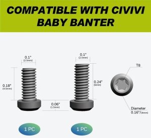 Klips tytanowy CIVIVI Titanium Black Baby Banter 50x5,72 mm 27