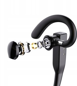 Forever bezprzewodowy zestaw słuchawkowy BH-100 z etui ładującym czarny 5