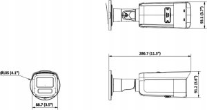 Kamera IP Hikvision Kamera IP DS-2CD2T83G2-LIS2U/SL(2.8mm)/BLACK 2