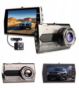 REJESTRATOR JAZDY Z KAMERĄ COFANIA FULL HD WIDEOREJESTRATOR SAMOCHODOWY 4