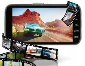 REJESTRATOR JAZDY KAMERA FULL HD PRZÓD TYŁ COFANIA WIDEOREJESTRATOR SD 32GB 6