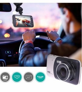 REJESTRATOR DO SAMOCHODU JAZDY KAMERA COFANIA HD PRZÓD TYŁ EKRAN 4 LCD 9