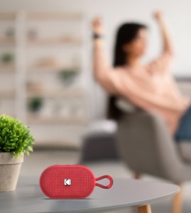 Głośnik Kodak PWS-2284 Kompaktowy Głośnik Bluetooth IPX7 6W TWS Stereo Czerwony 2