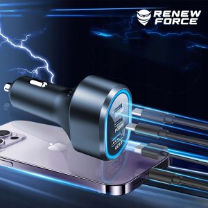 ŁADOWARKA SAMOCHODOWA ROZDZIELACZ 6XUSB MOCNA 100W C79ACC 3