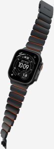 Nomad Goods Inc. Stratos Band - titanowa bransoleta do Apple Watch 49mm z FKM (black titanium, ultra orange FKM) 2